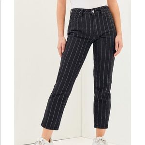 PacSun Black Striped Mom Jeans
